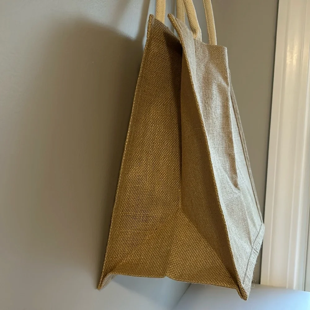 NWOT Jute Tote Bag